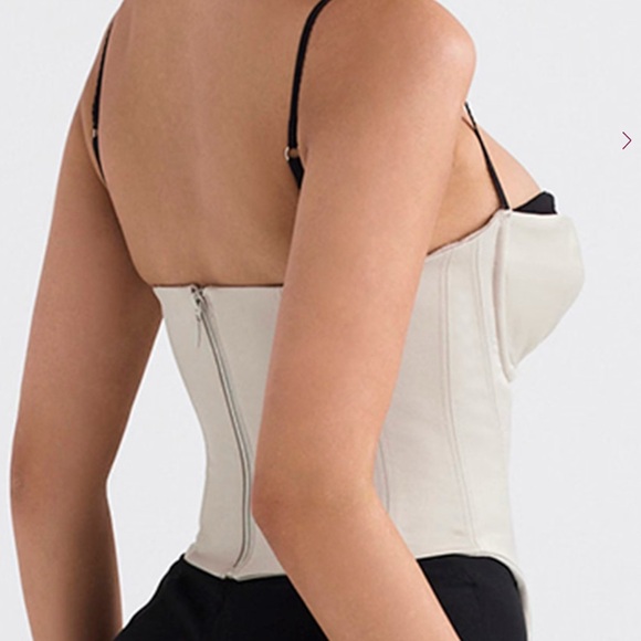 House of CB Cream and Black Corset Bra - Picture 3 of 7